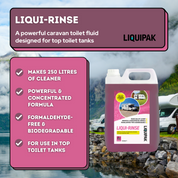 Caravan Toilet Chemicals | Liqui Rinse 5L Product Information