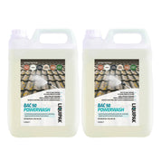 Two 5L containers of BAC 50 Powerwash with labels on a white background | Liquipak