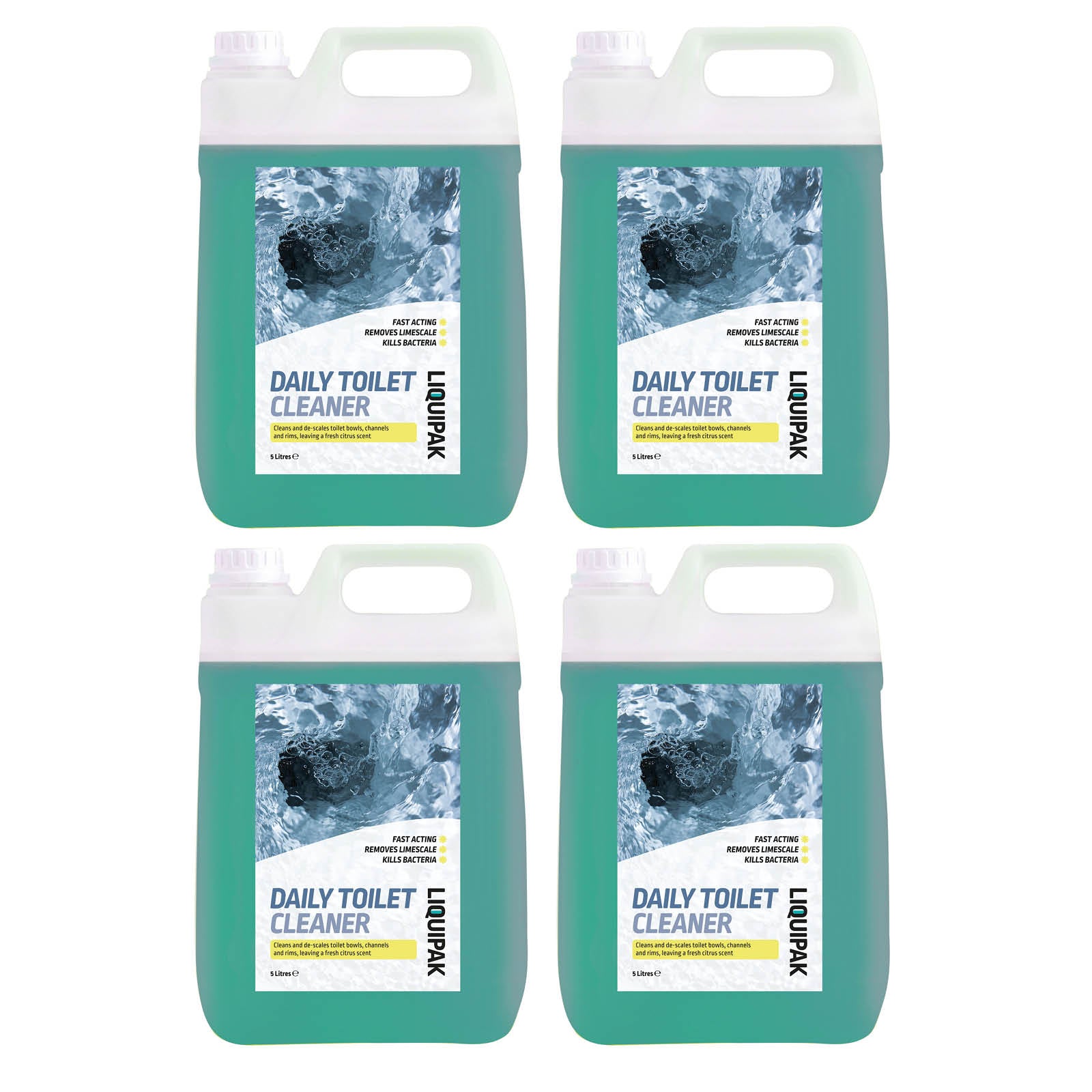 Liquipak Daily Toilet Cleaner 4 x 5L | UK Manufactured