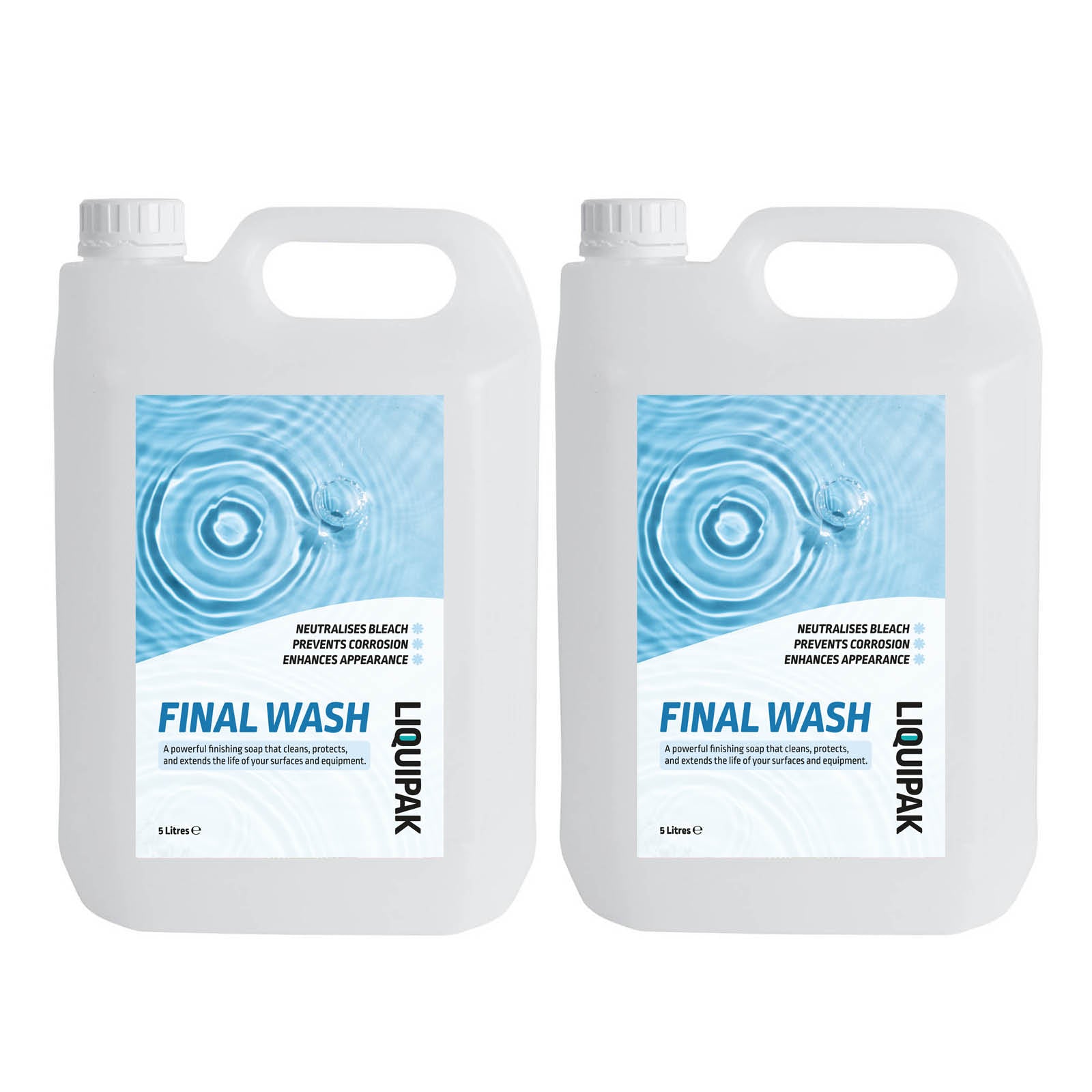 Liquipak Final Wash 5L - Sodium Hypochlorite Bleach Neutraliser