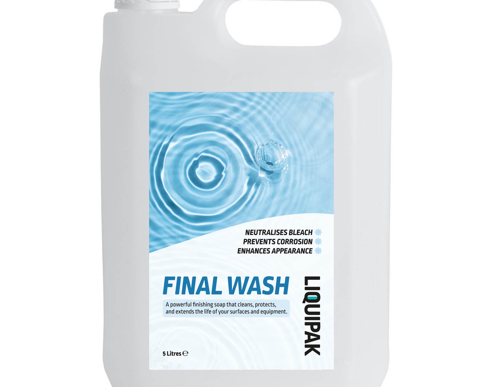 Liquipak Final Wash 5L - Sodium Hypochlorite Bleach Neutraliser