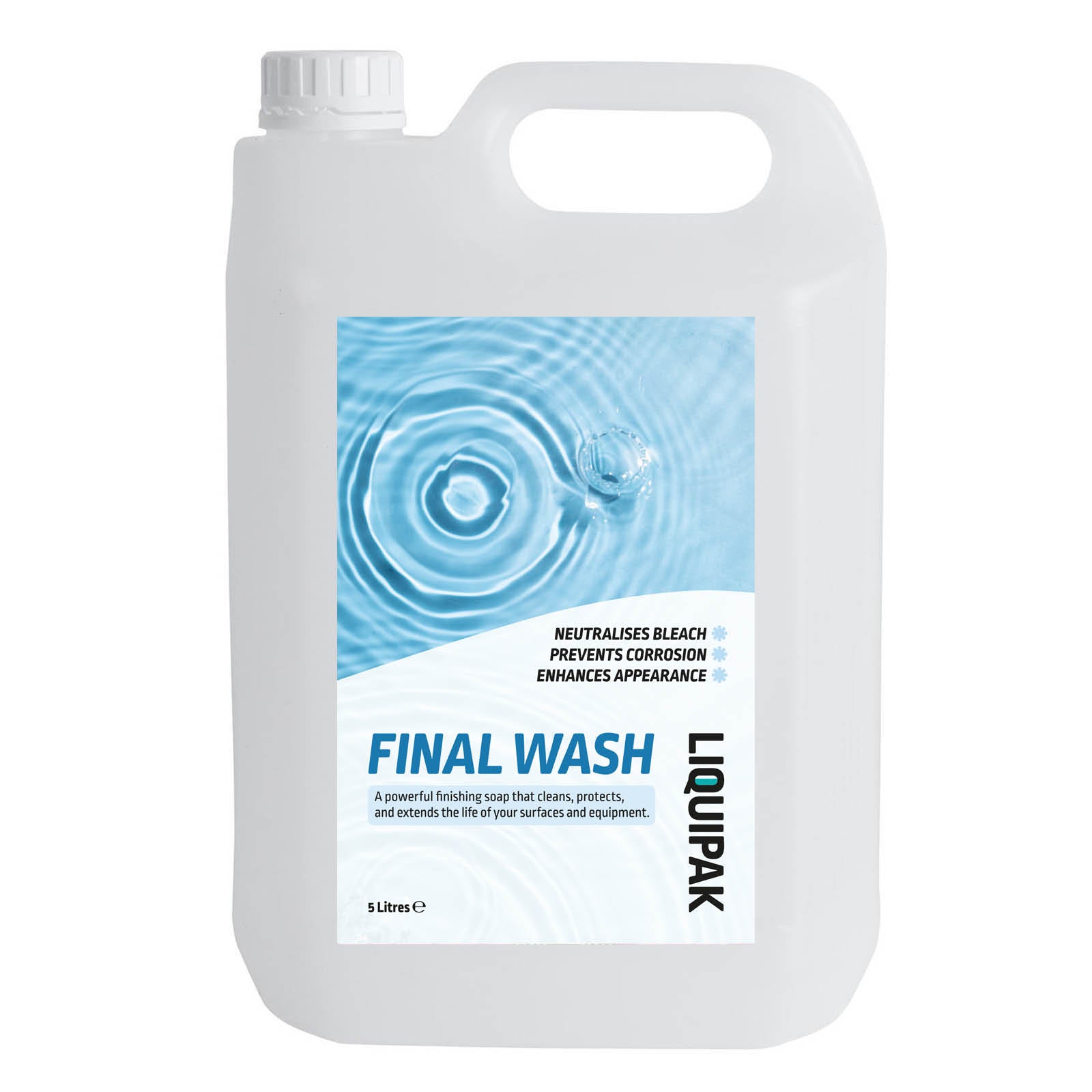 Liquipak Final Wash 5L - Sodium Hypochlorite Bleach Neutraliser