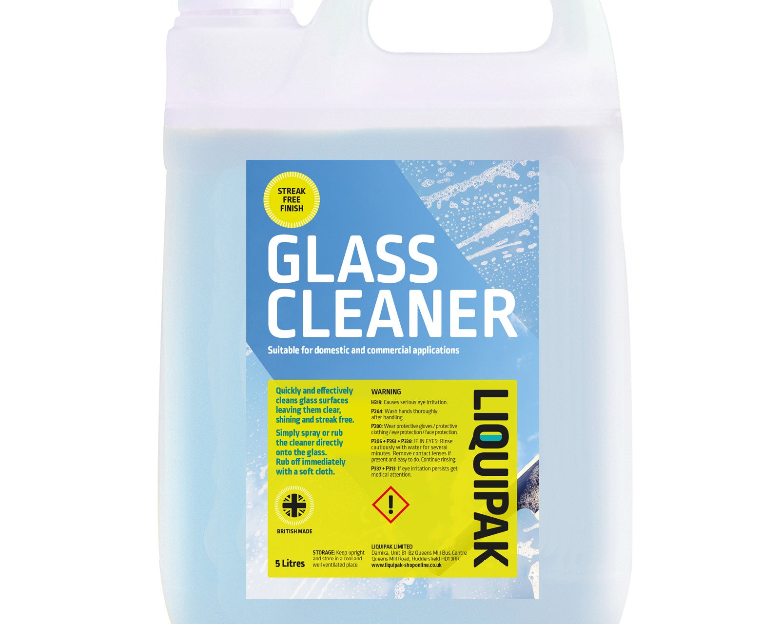 Liquipak - Glass Cleaner 5 Litre