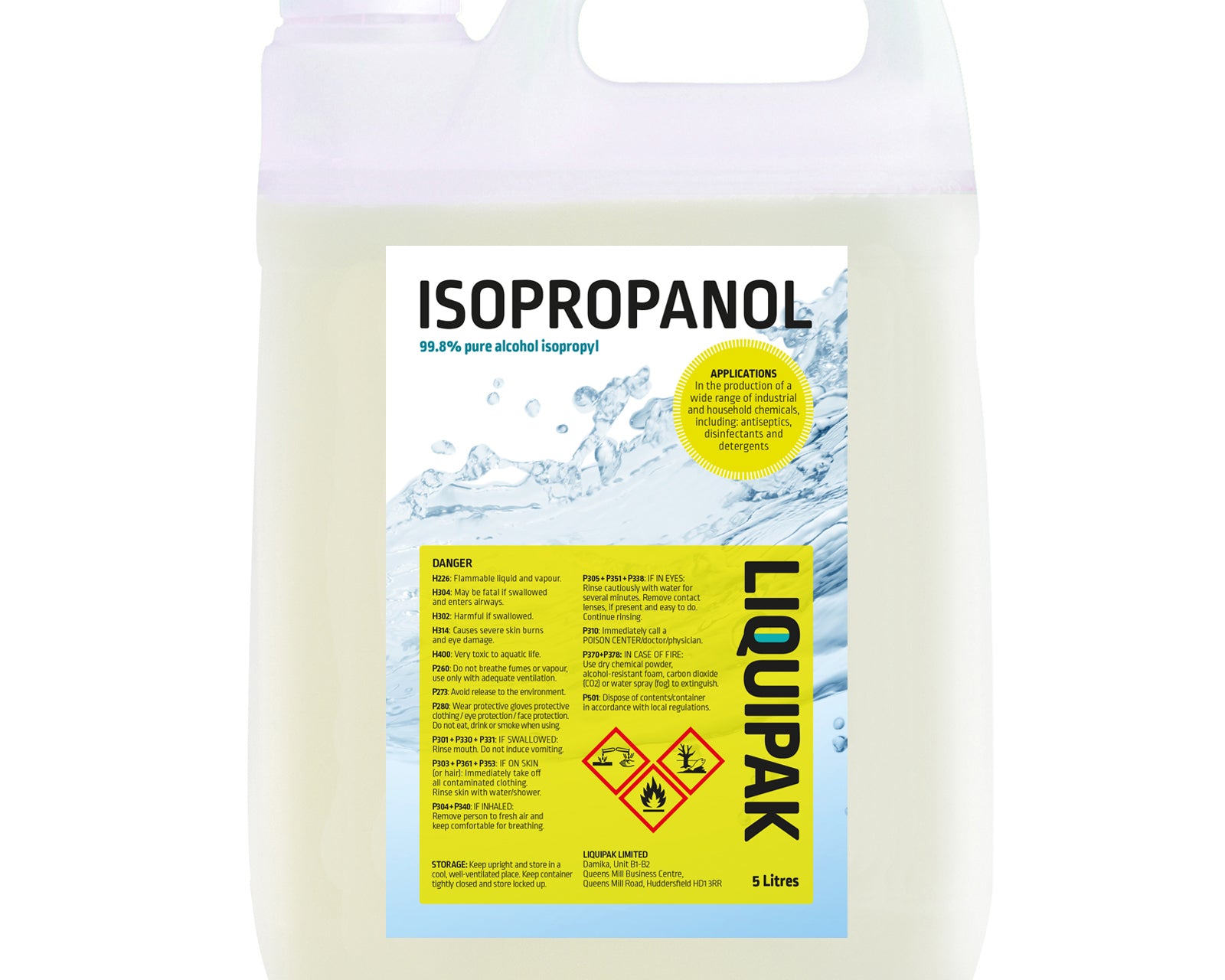 Liquipak - Isopropanol 5 Litres