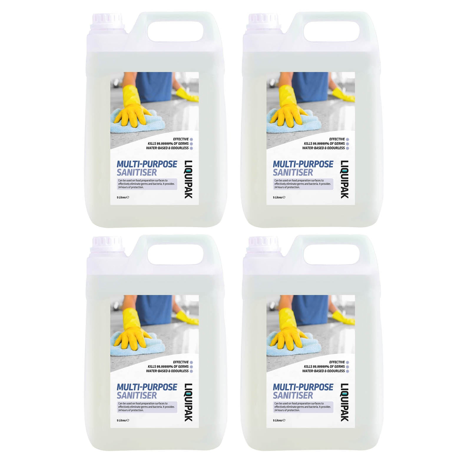 Liquipak Multi-Purpose & Multi-Surface Sanitiser 5L | Kills 99.9% of Germs