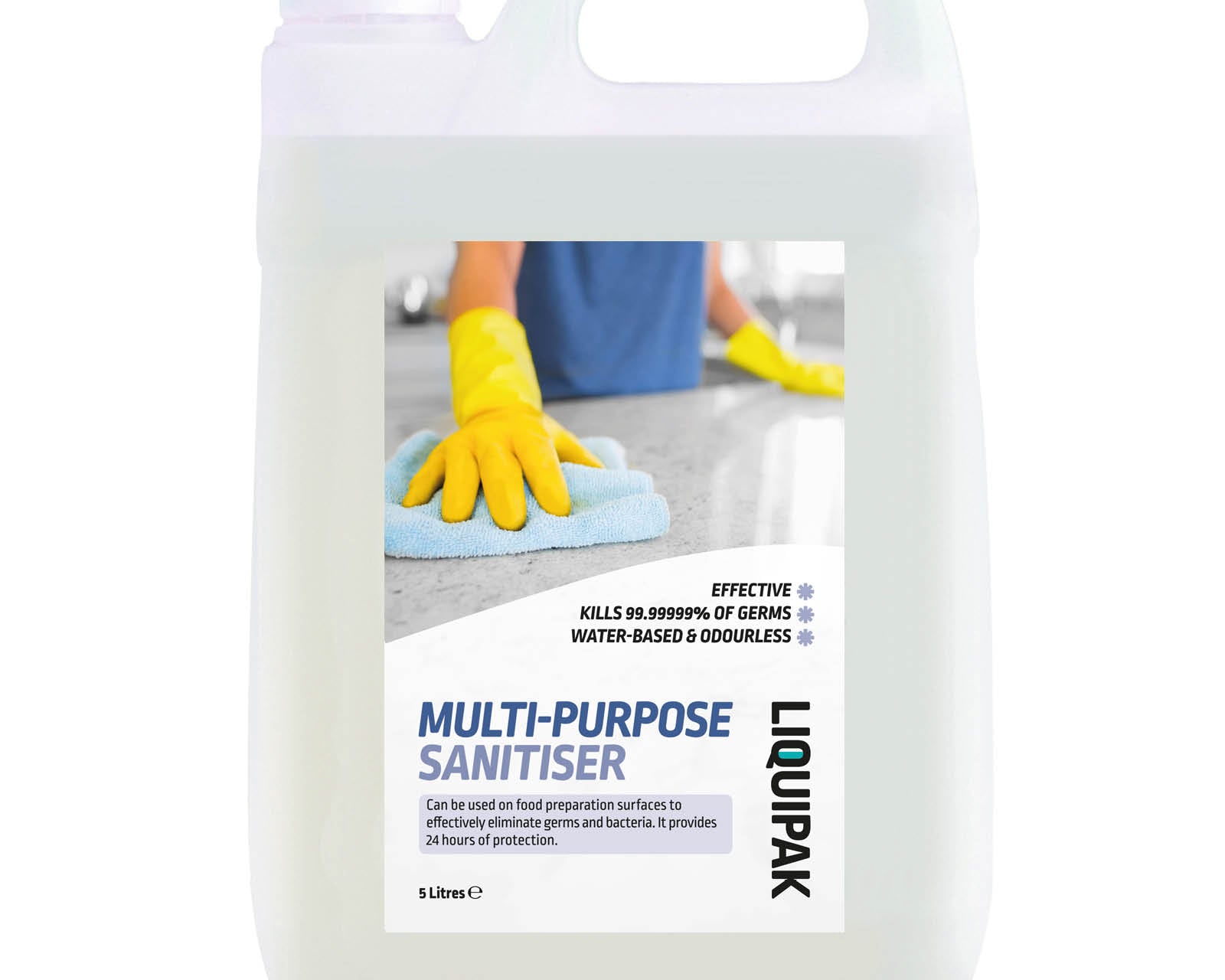 Liquipak Multi-Purpose & Multi-Surface Sanitiser 5L | Kills 99.9% of Germs