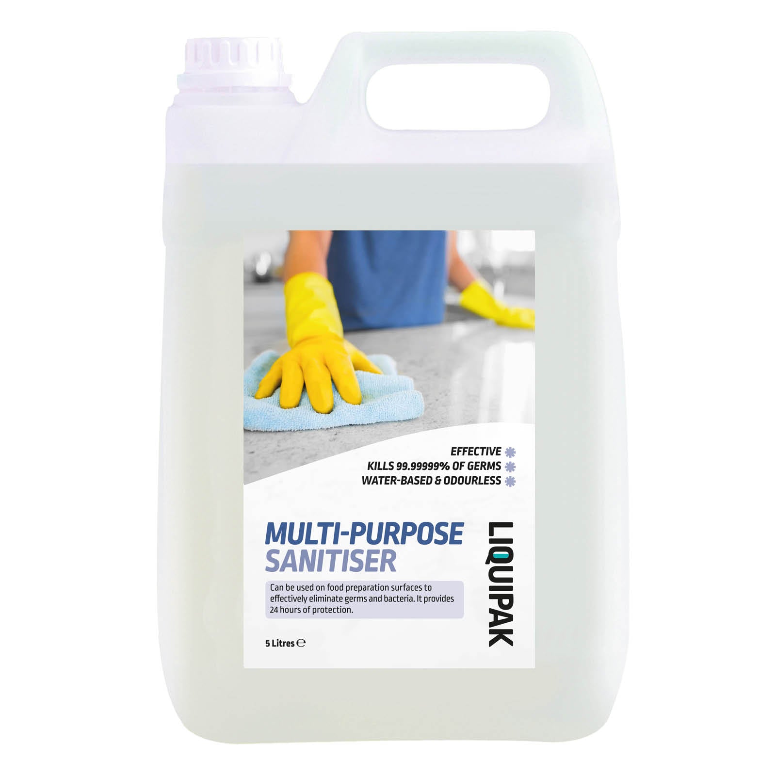 Liquipak Multi-Purpose & Multi-Surface Sanitiser 5L | Kills 99.9% of Germs