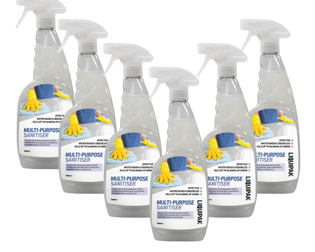 Multi-Purpose Sanitiser 6x750ml | Liquipak