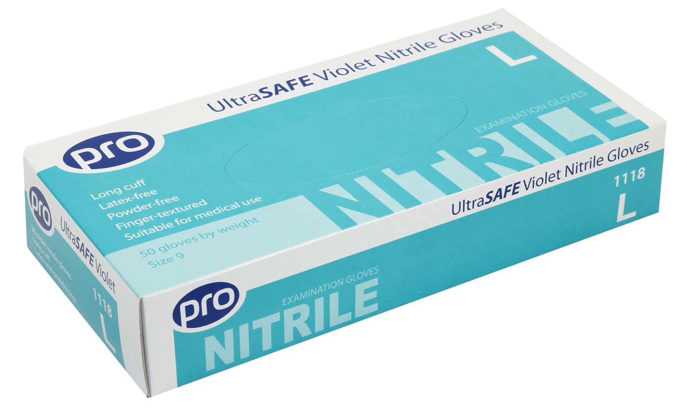 Ultrasafe Nitrile Gloves - Violet