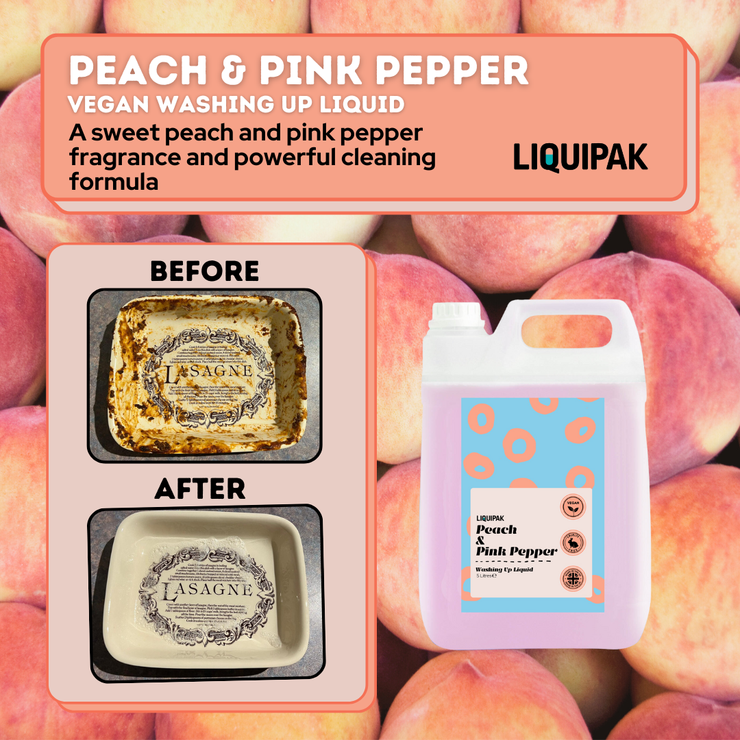 Vegan Washing Up Liquid | Peach & Pink Pepper
