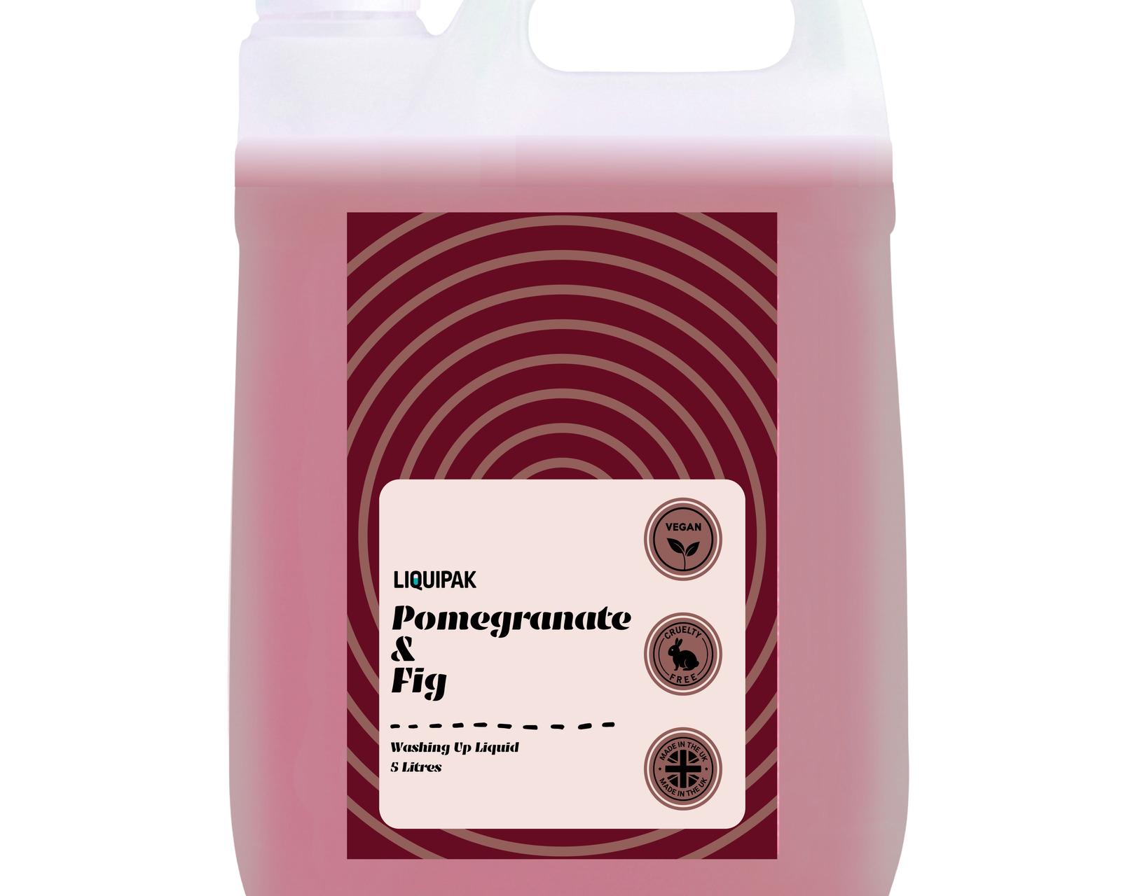 Liquipak - Pomegranate & Fig Vegan Washing Up Liquid 5 Litres