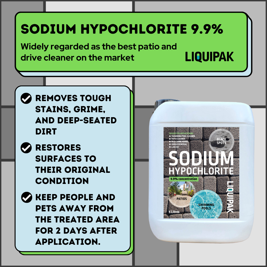 Sodium Hypochlorite 9.9% 5L Info | Liquipak