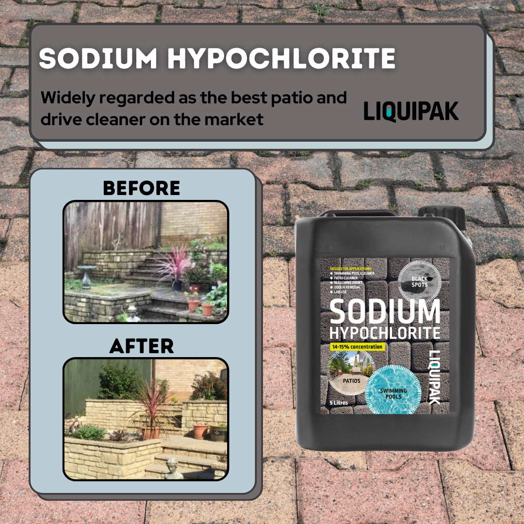 Sodium Hypochlorite 14-15%| Patio Cleaner