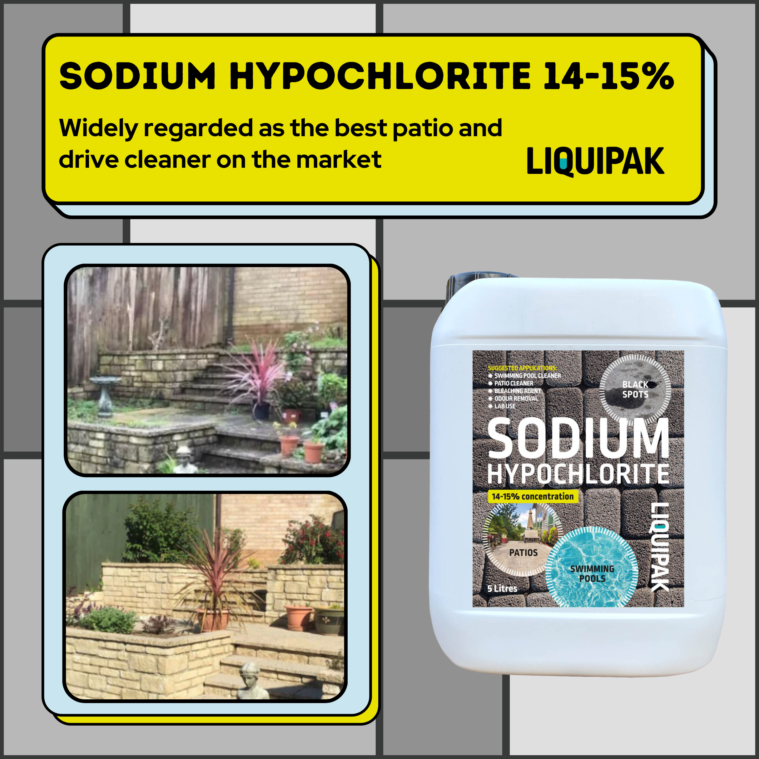 Sodium Hypochlorite 14 - 15% | Liquiak