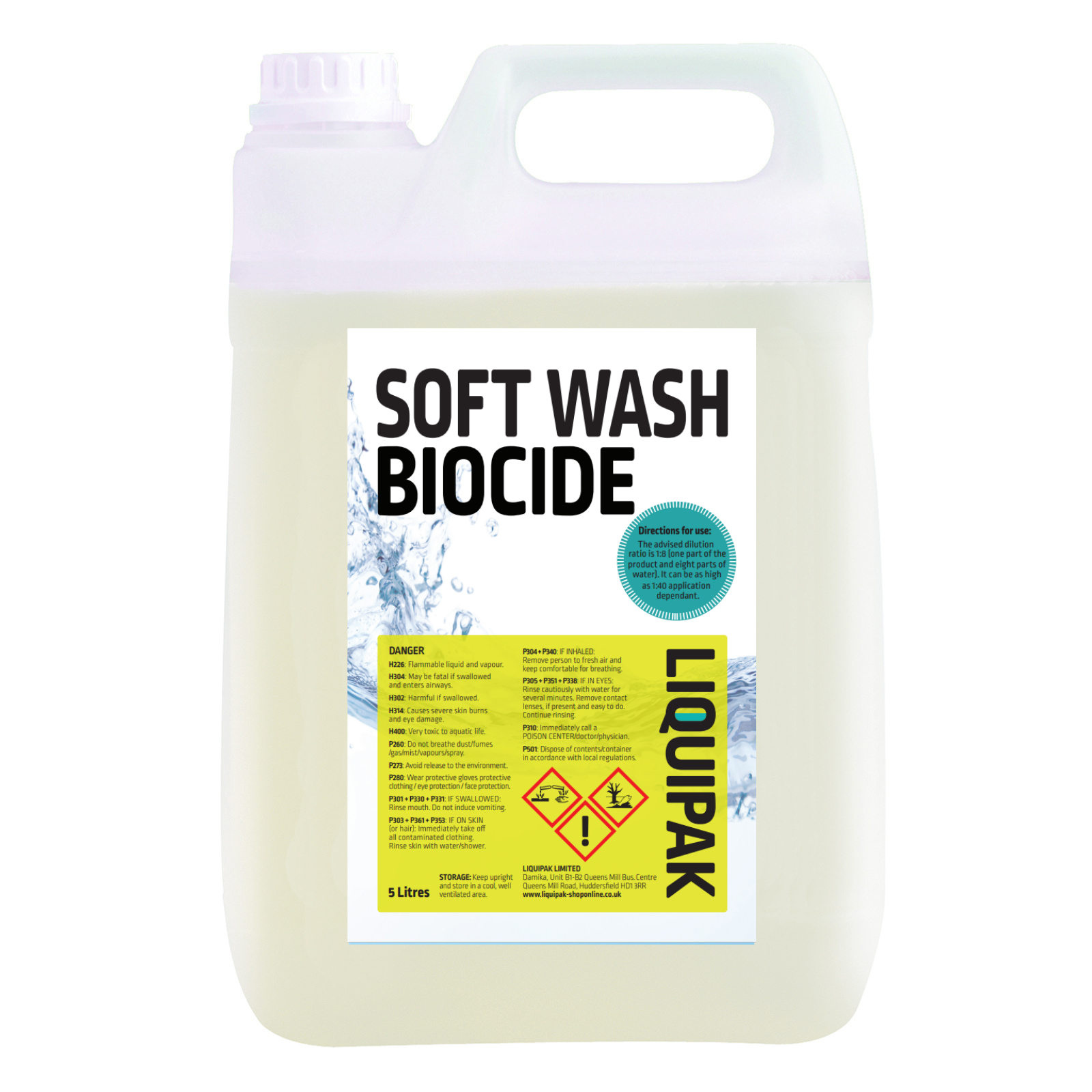 Liquipak - Softwash Biocide 5 Litres