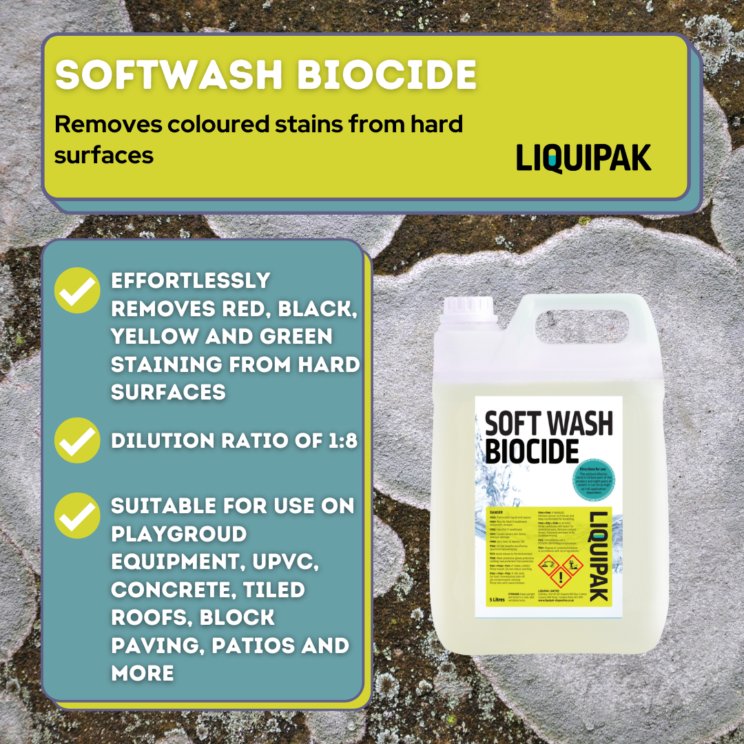 Liquipak Soft Wash Biocide Cleaning Solution 520 Litres