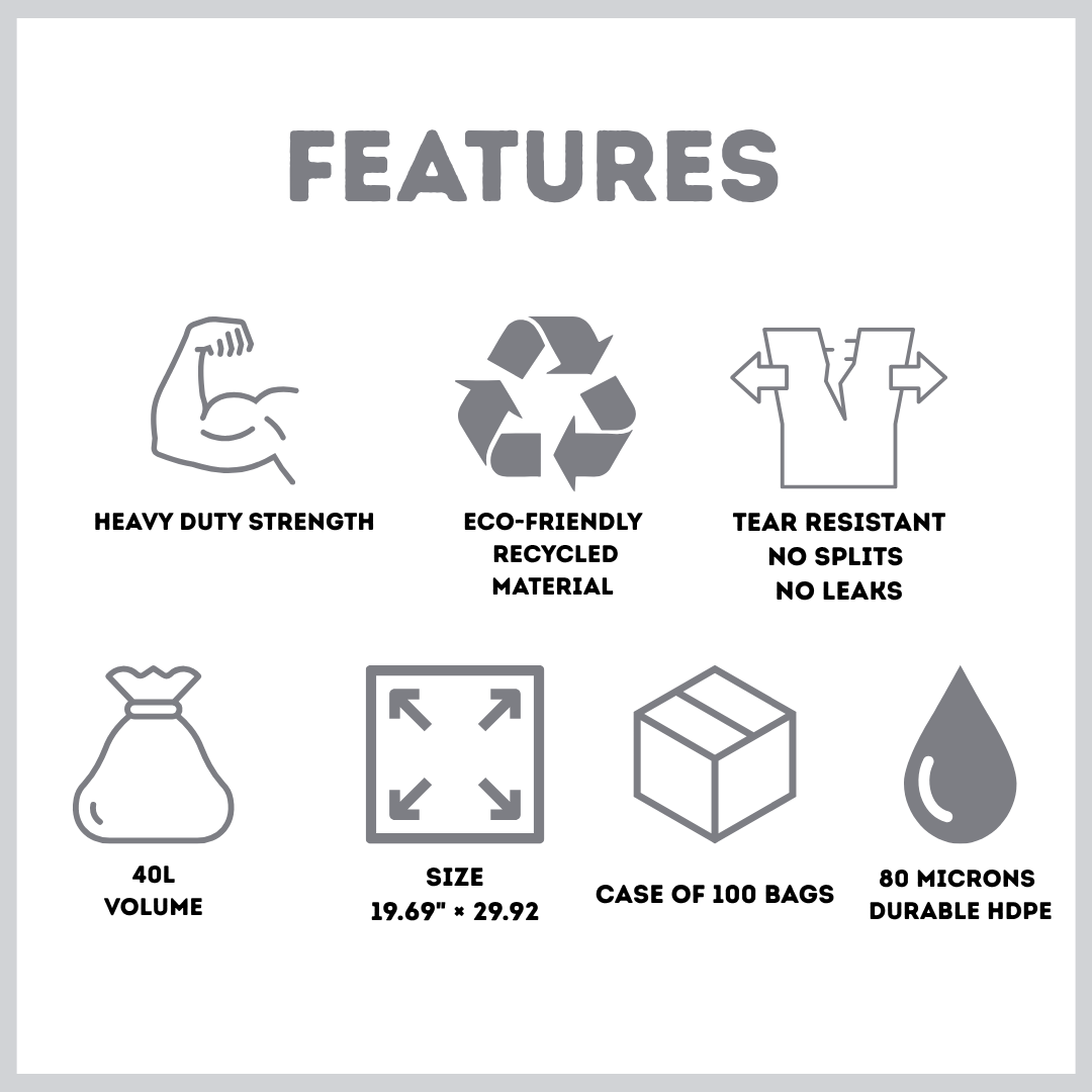 Heavy duty rubble sacks features Liquipak