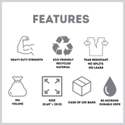 Heavy duty rubble sacks features Liquipak