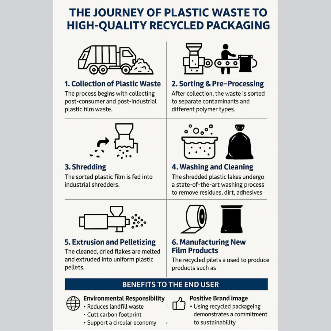 Heavy duty rubble sacks Journey of the plastic waste
