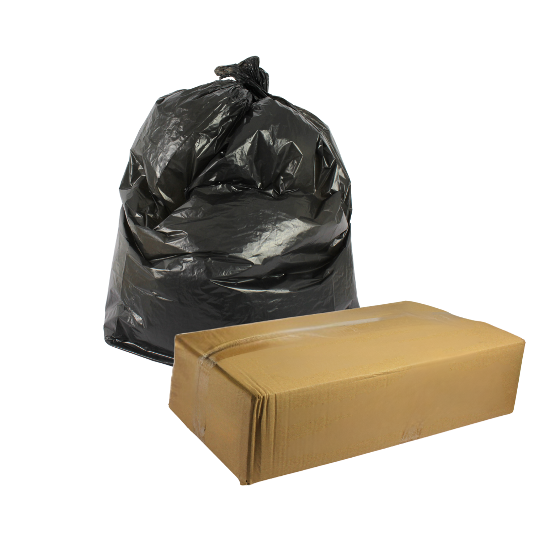 200 Extra Heavy Duty Household Refuse Sacks – Recycled 100L Black Bin Bags, CHSA Tested 20kg