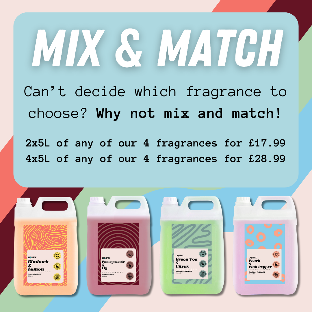 Liquipak - Vegan Washing Up Liquid Mix And Match 