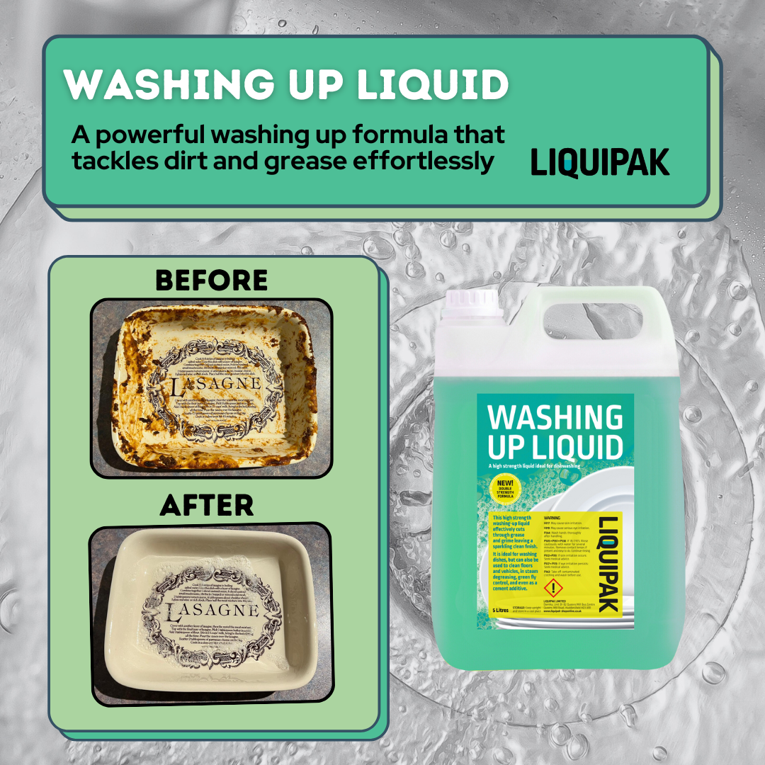 Liquipak - Washing Up Liquid Before and After