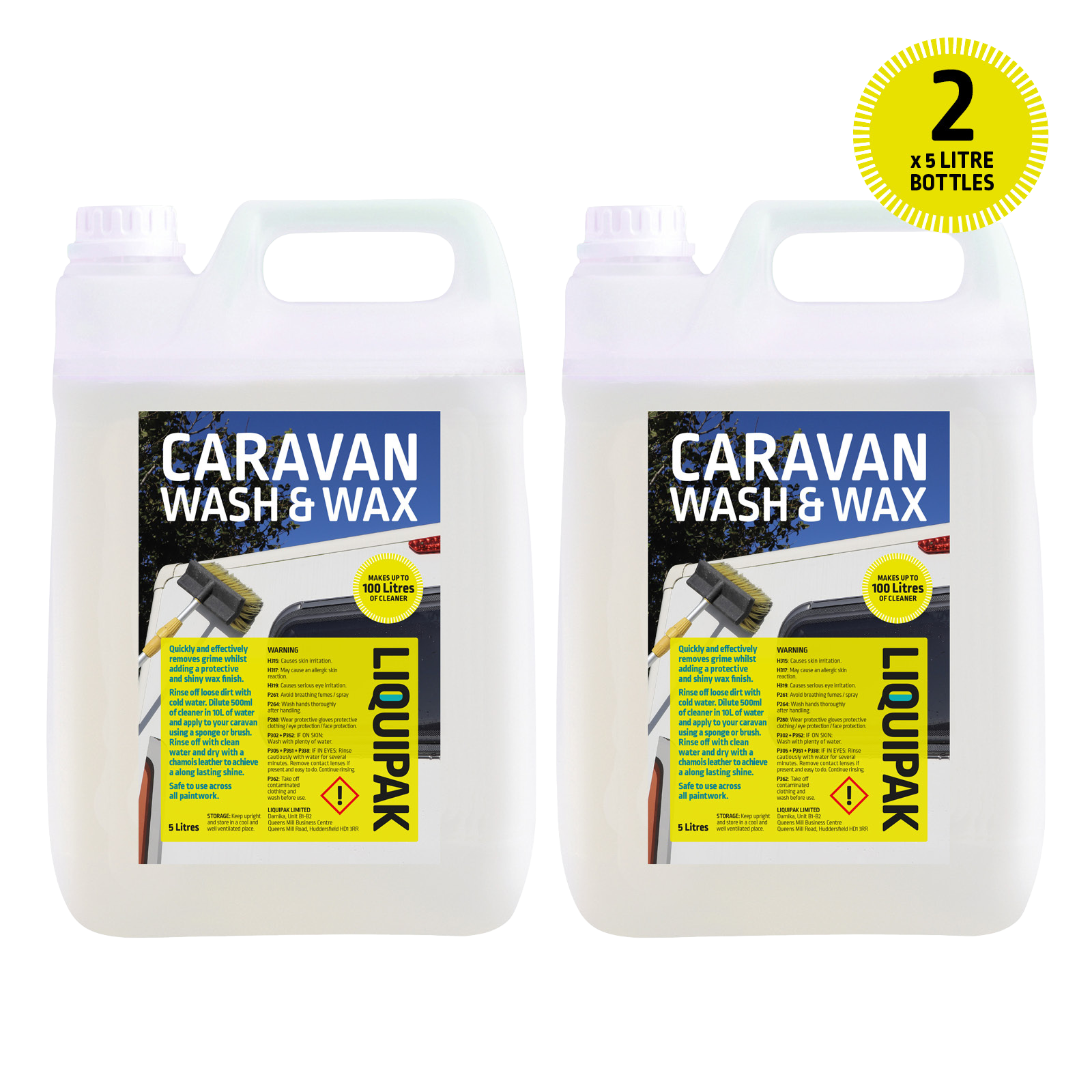 Liquipak Caravan Wash & Wax 2x5L