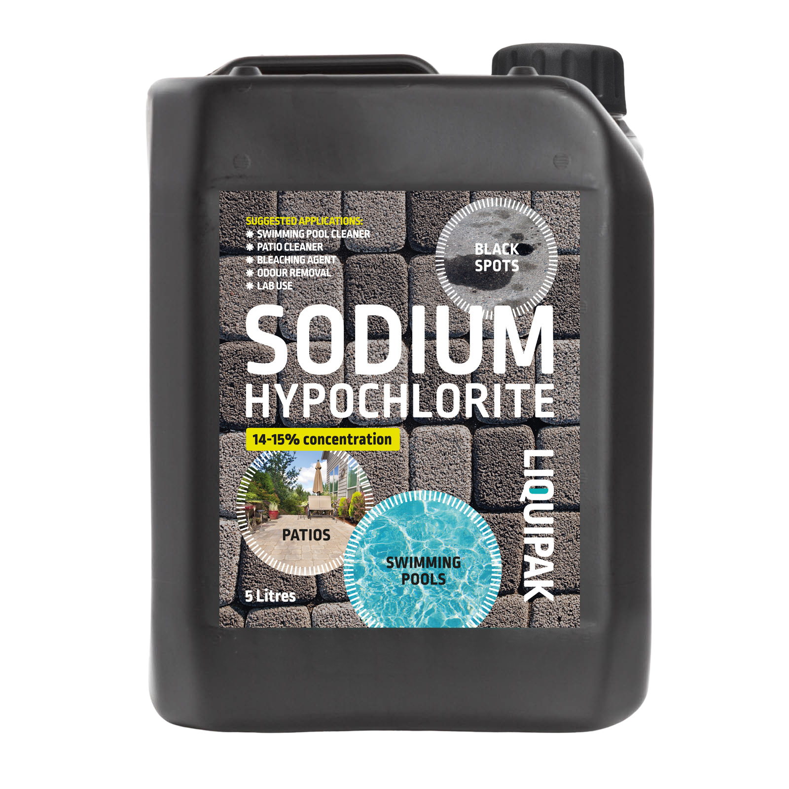 Liquipak - Sodium Hypochlorite | Patio Cleaner | Swimming Pool Cleaner