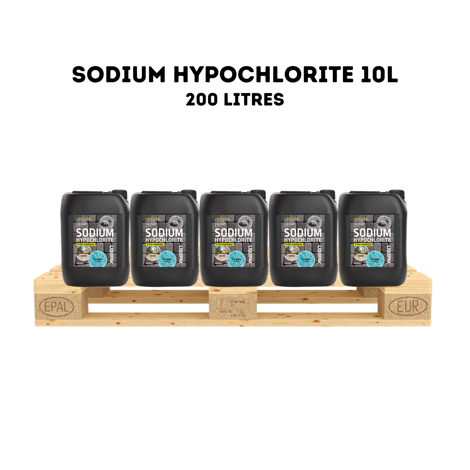 Sodium Hypochlorite 14-15% | Patio Cleaner, Swimming Pool Chlorine